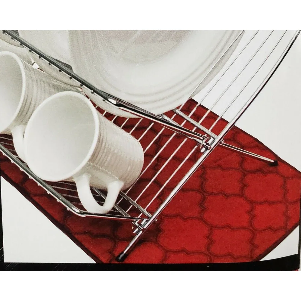 Kitchen Microfiber Reversible Drying Mat (14
